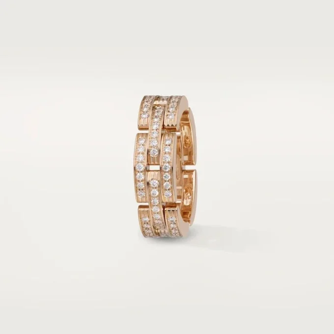 Maillon Panthere Ring, Triple Row, Paved Maillon Panthere Ring, Triple Row, Paved