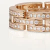 Maillon Panthere Ring, Triple Row, Paved Maillon Panthere Ring, Triple Row, Paved