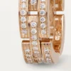 Maillon Panthere Ring, Triple Row, Paved Maillon Panthere Ring, Triple Row, Paved
