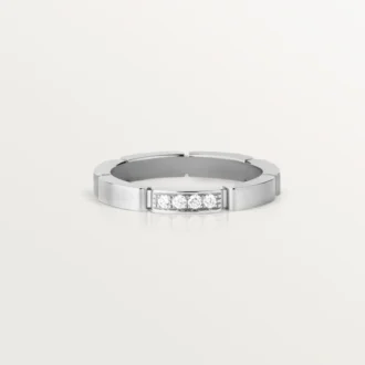Maillon Panthere Wedding Band – White Gold, Diamonds – Cartier