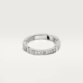 Maillon Panthere Wedding Band – White Gold, Diamonds – Cartier