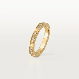 Maillon Panthere Wedding Band – Yellow Gold, Diamonds – Cartier