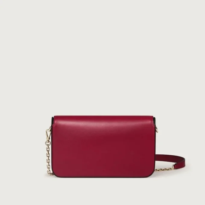 Mini Chain Bag, Double C De Cartier – Cherry Red Calfskin, Gold and Cherry Red Enamel Finish – Cartier Mini Chain Bag, Double C De Cartier – Cherry Red Calfskin, Gold and Cherry Red Enamel Finish – Cartier