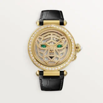 Other Panthere Jewelry Watches – 41 Mm, Hand-Wound Mechanical Movement, 18K Yellow Gold, Diamonds, Interchangeable Leather Straps – Cartier