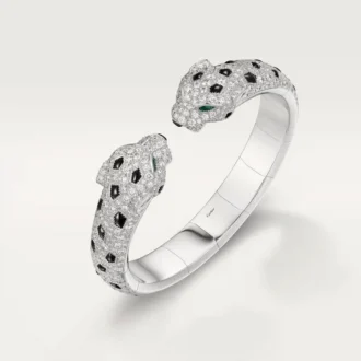 Panthere De Cartier Bracelet, Articulated, Paved