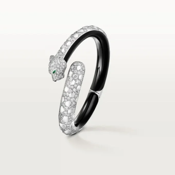 Panthere De Cartier Bracelet, Black Lacquer, Paved Panthere De Cartier Bracelet, Black Lacquer, Paved