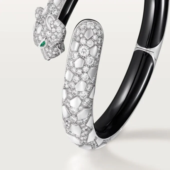 Panthere De Cartier Bracelet, Black Lacquer, Paved Panthere De Cartier Bracelet, Black Lacquer, Paved
