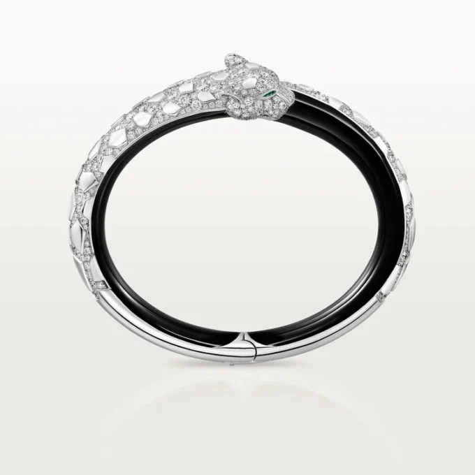 Panthere De Cartier Bracelet, Black Lacquer, Paved Panthere De Cartier Bracelet, Black Lacquer, Paved