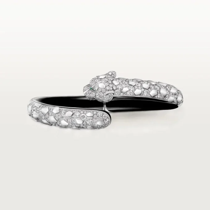Panthere De Cartier Bracelet, Black Lacquer, Paved Panthere De Cartier Bracelet, Black Lacquer, Paved