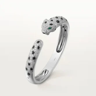 Panthere De Cartier Bracelet, Medium Model, Half-Paved