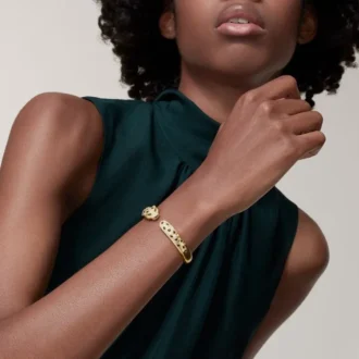 Panthere De Cartier Bracelet, Medium Model, Half-Paved