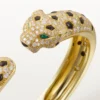 Panthere De Cartier Bracelet, Medium Model, Half-Paved