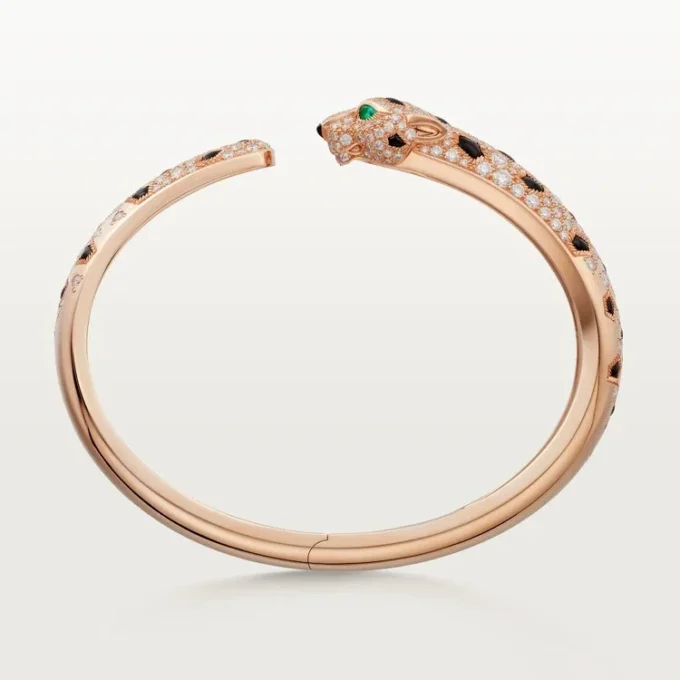 Panthere De Cartier Bracelet, Medium Model, Half-Paved Panthere De Cartier Bracelet, Medium Model, Half-Paved
