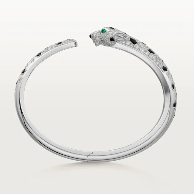 Panthere De Cartier Bracelet, Medium Model, Half-Paved