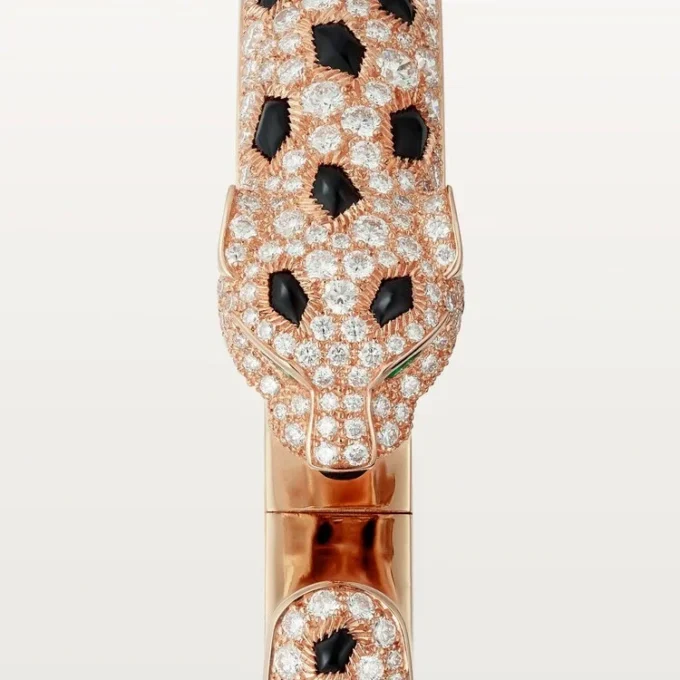 Panthere De Cartier Bracelet, Medium Model, Half-Paved Panthere De Cartier Bracelet, Medium Model, Half-Paved
