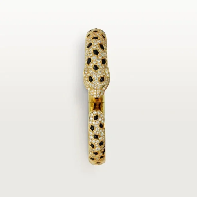 Panthere De Cartier Bracelet, Medium Model, Half-Paved