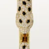Panthere De Cartier Bracelet, Medium Model, Half-Paved