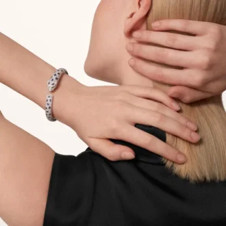 Panthere De Cartier Bracelet, Medium Model, Paved