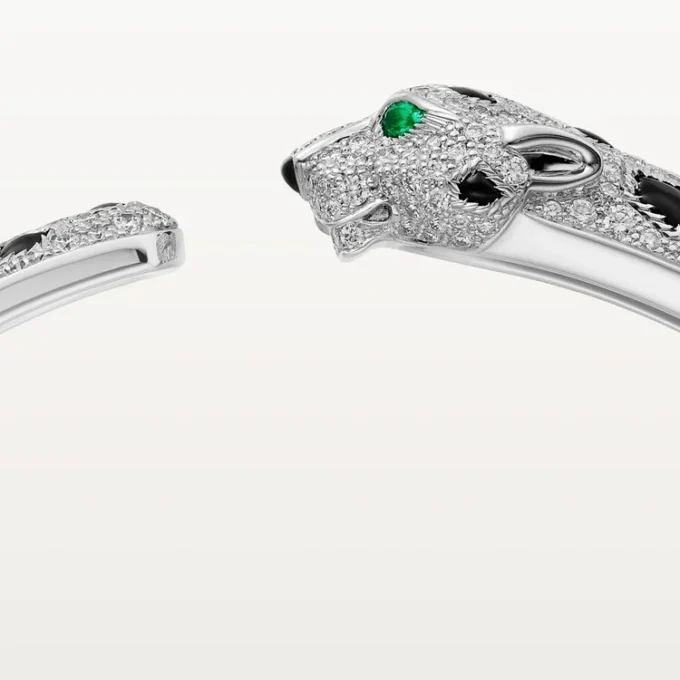 Panthere De Cartier Bracelet, Medium Model, Paved