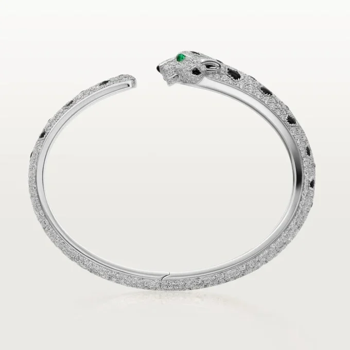 Panthere De Cartier Bracelet, Medium Model, Paved