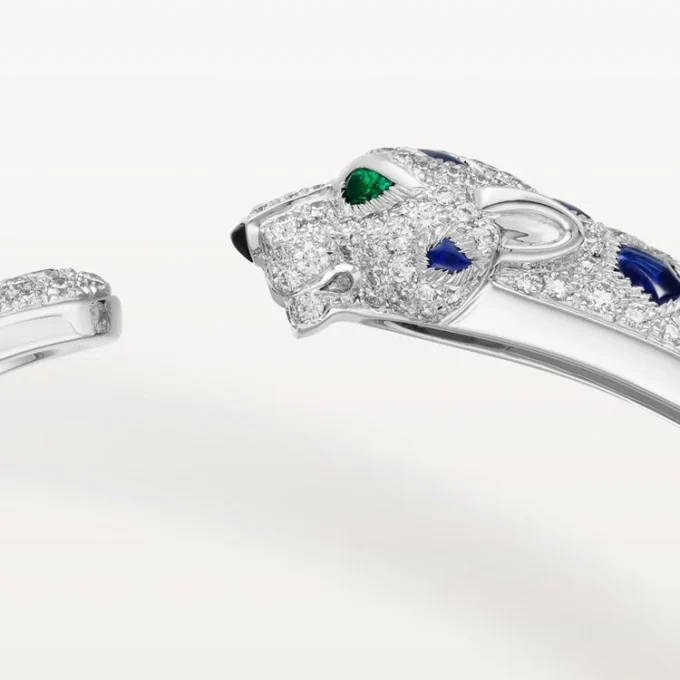 Panthere De Cartier Bracelet, Medium Model, Paved
