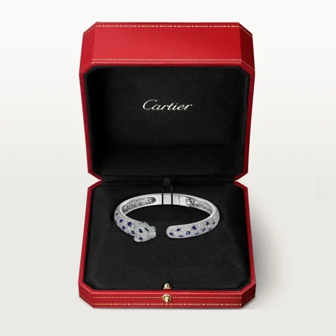 Panthere De Cartier Bracelet, Medium Model, Paved