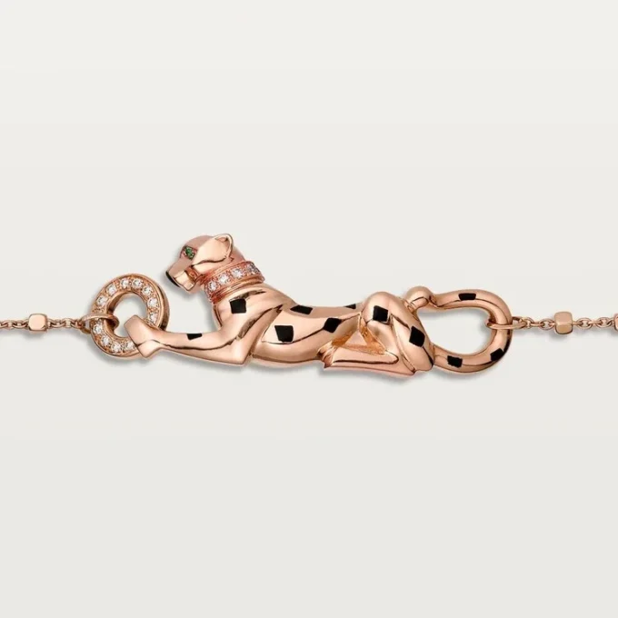 Panthere De Cartier Bracelet – Rose Gold, Tsavorite Garnets, Diamonds – Cartier Panthere De Cartier Bracelet – Rose Gold, Tsavorite Garnets, Diamonds – Cartier