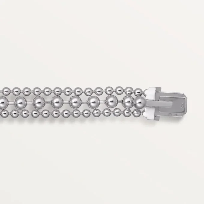 Panthere De Cartier Bracelet, on Chain, Half-Paved Panthere De Cartier Bracelet, on Chain, Half-Paved