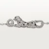 Panthere De Cartier Bracelet, on Chain, Half-Paved Panthere De Cartier Bracelet, on Chain, Half-Paved
