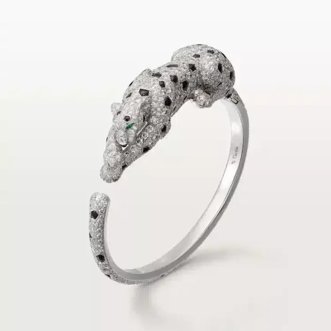 Panthere De Cartier Bracelet, Paved Panthere De Cartier Bracelet, Paved