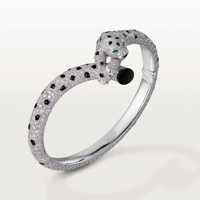 Panthere De Cartier Bracelet, Paved Panthere De Cartier Bracelet, Paved