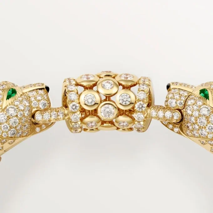 Panthere De Cartier Bracelet, Paved Panthere De Cartier Bracelet, Paved