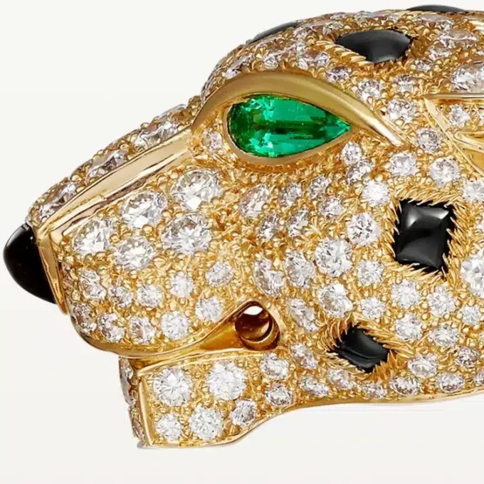 Panthere De Cartier Bracelet, Paved Panthere De Cartier Bracelet, Paved