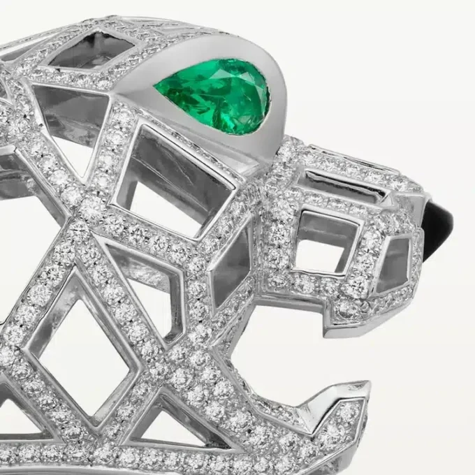 Panthere De Cartier Bracelet, Paved Panthere De Cartier Bracelet, Paved
