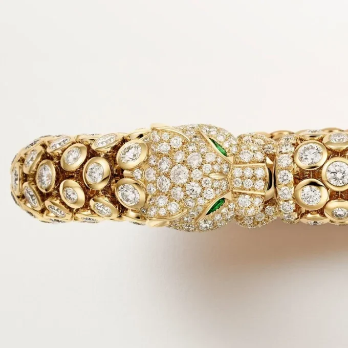 Panthere De Cartier Bracelet, Paved Panthere De Cartier Bracelet, Paved