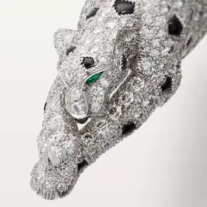 Panthere De Cartier Bracelet, Paved Panthere De Cartier Bracelet, Paved