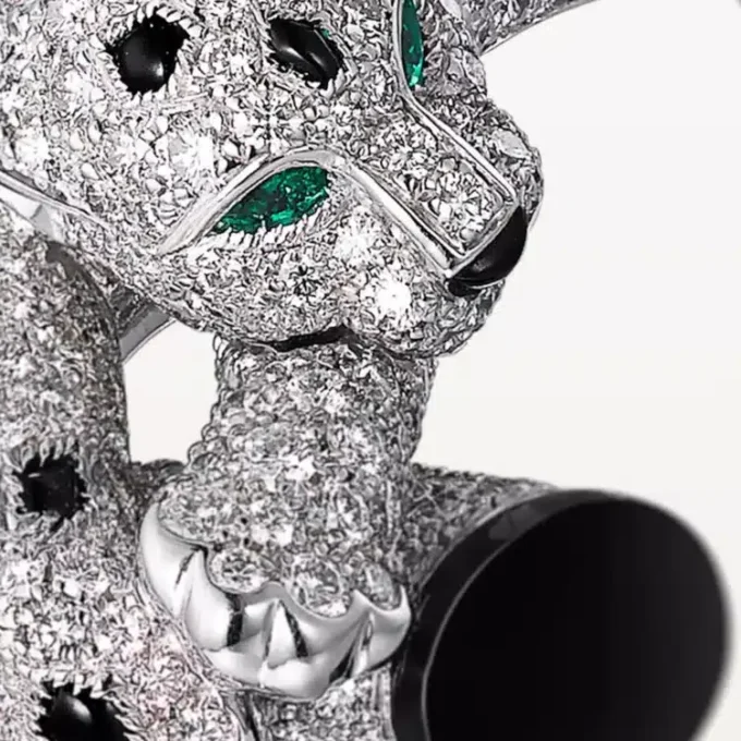 Panthere De Cartier Bracelet, Paved Panthere De Cartier Bracelet, Paved
