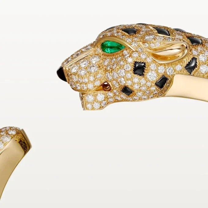 Panthere De Cartier Bracelet, Paved Panthere De Cartier Bracelet, Paved