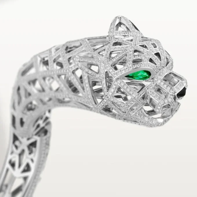 Panthere De Cartier Bracelet, Paved Panthere De Cartier Bracelet, Paved