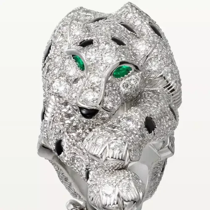Panthere De Cartier Bracelet, Paved Panthere De Cartier Bracelet, Paved