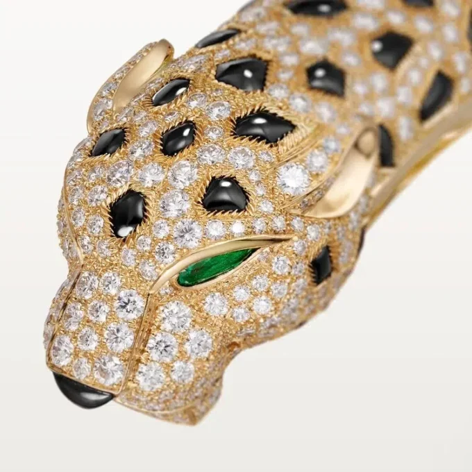 Panthere De Cartier Bracelet, Paved Panthere De Cartier Bracelet, Paved