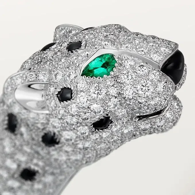 Panthere De Cartier Bracelet, Paved Panthere De Cartier Bracelet, Paved