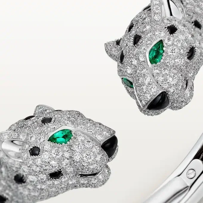 Panthere De Cartier Bracelet, Paved Panthere De Cartier Bracelet, Paved