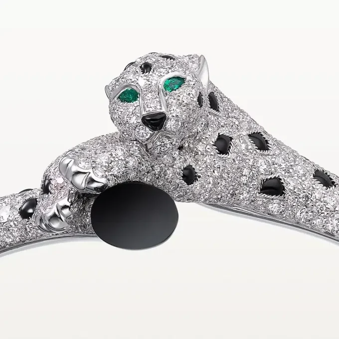 Panthere De Cartier Bracelet, Paved Panthere De Cartier Bracelet, Paved