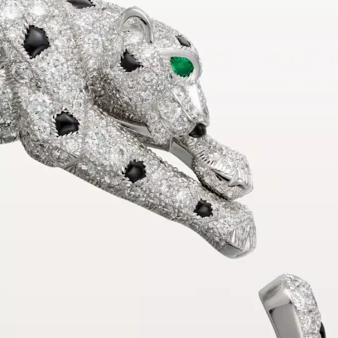 Panthere De Cartier Bracelet, Paved Panthere De Cartier Bracelet, Paved
