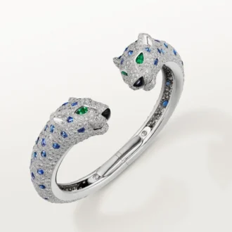 Panthere De Cartier Bracelet, Sapphire, Paved