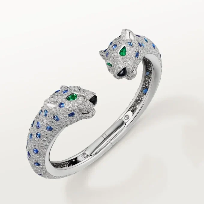 Panthere De Cartier Bracelet, Sapphire, Paved Panthere De Cartier Bracelet, Sapphire, Paved