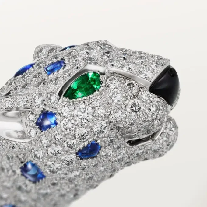 Panthere De Cartier Bracelet, Sapphire, Paved Panthere De Cartier Bracelet, Sapphire, Paved