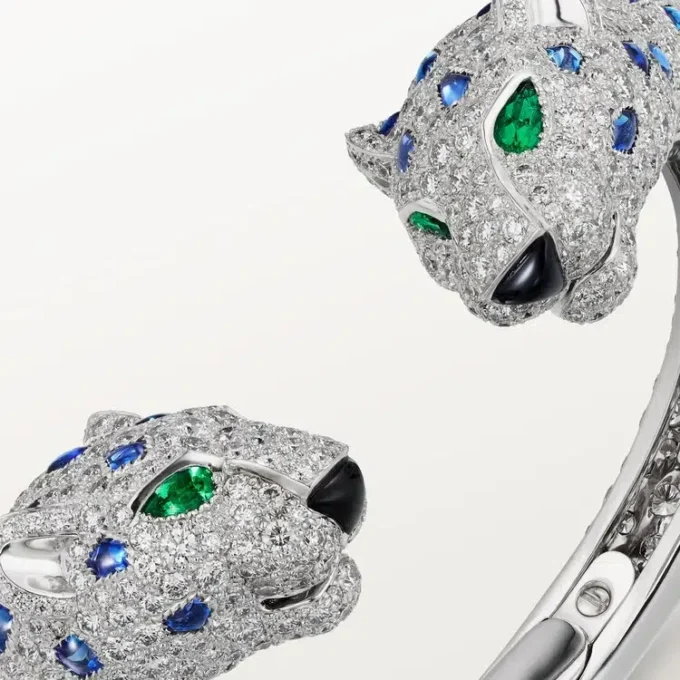 Panthere De Cartier Bracelet, Sapphire, Paved Panthere De Cartier Bracelet, Sapphire, Paved