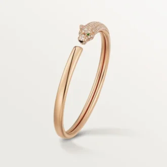 Panthere De Cartier Bracelet, Small Model, Half-Paved